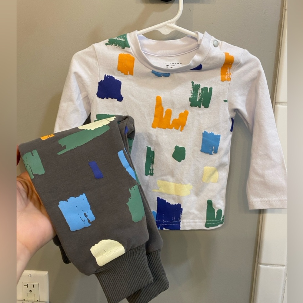 Tiny Tribe Colorful Kids Shirt and Pants Set / Size 9-12m / NWT